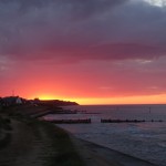 Red Sky; Big Sky; North Norfolk; Norfolk Skies; Barn & Beach; Self-catering holidays; beach holidays
