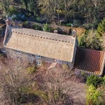 Aerial View; Grange Cottage; Barn & Beach;Norfolk Holidays